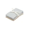 Vaskeklude 4-pak, classic stripes blue/praline
