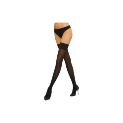 Velvet de Luxe 50 Stay-Up, black
