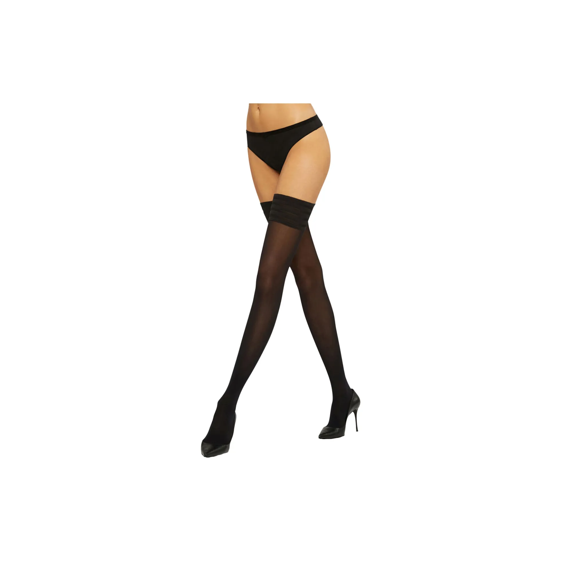 Velvet de Luxe 50 Stay-Up, black