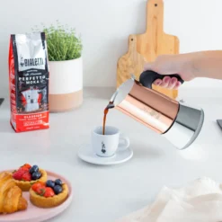 Venus espressokande 4 kopper, kobber