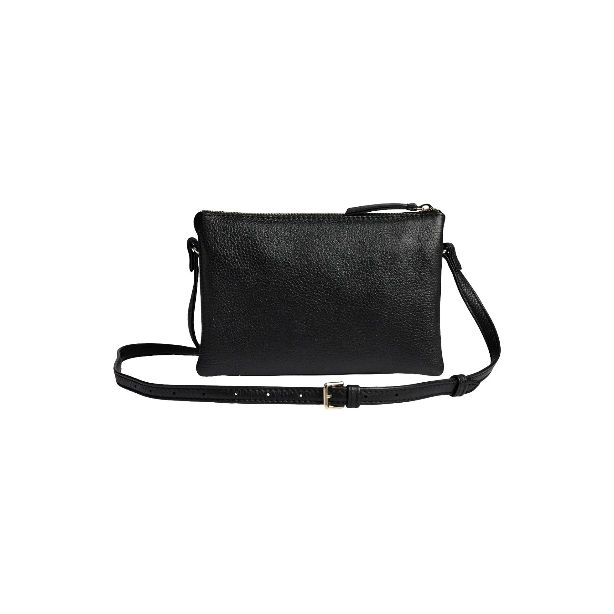 VeraMBG Crossbody Bag Grain, black w/gold