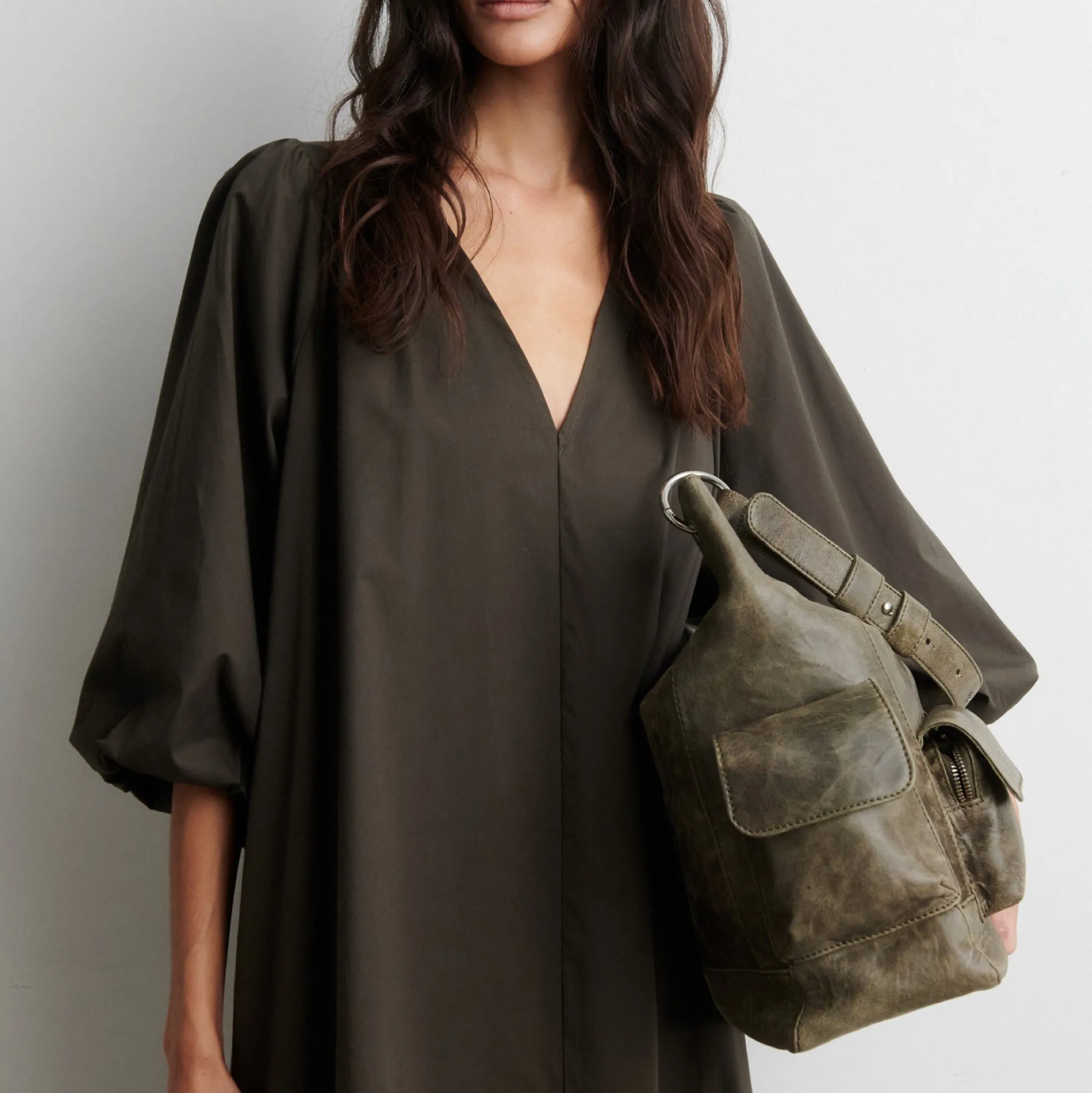 Viana Dress, black olive