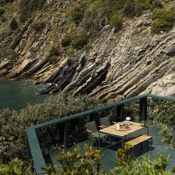 Ville AV34 Outdoor Armchair, bronze green