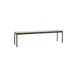Ville AV28 Outdoor Bench, warm black