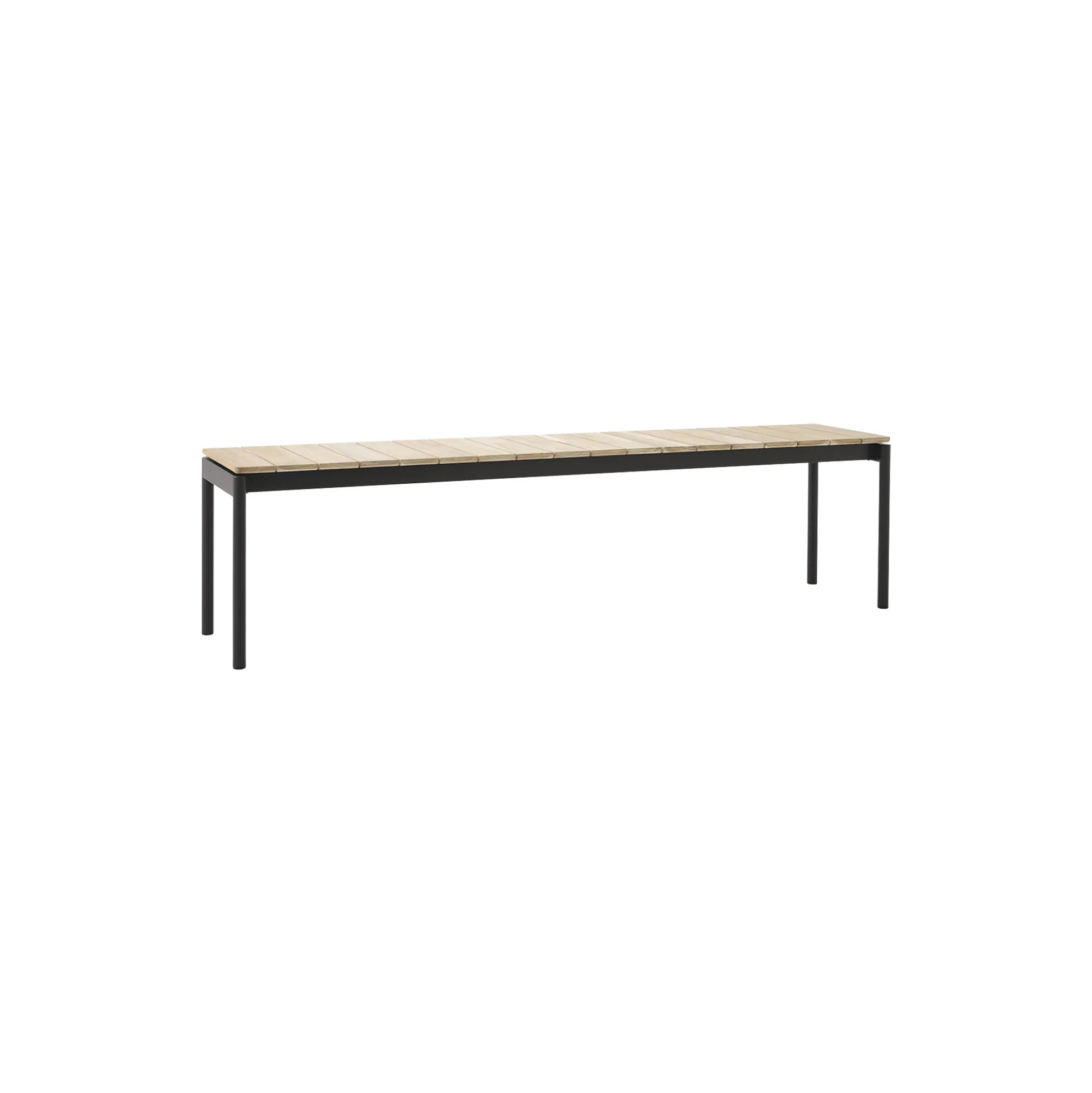 Ville AV28 Outdoor Bench, warm black