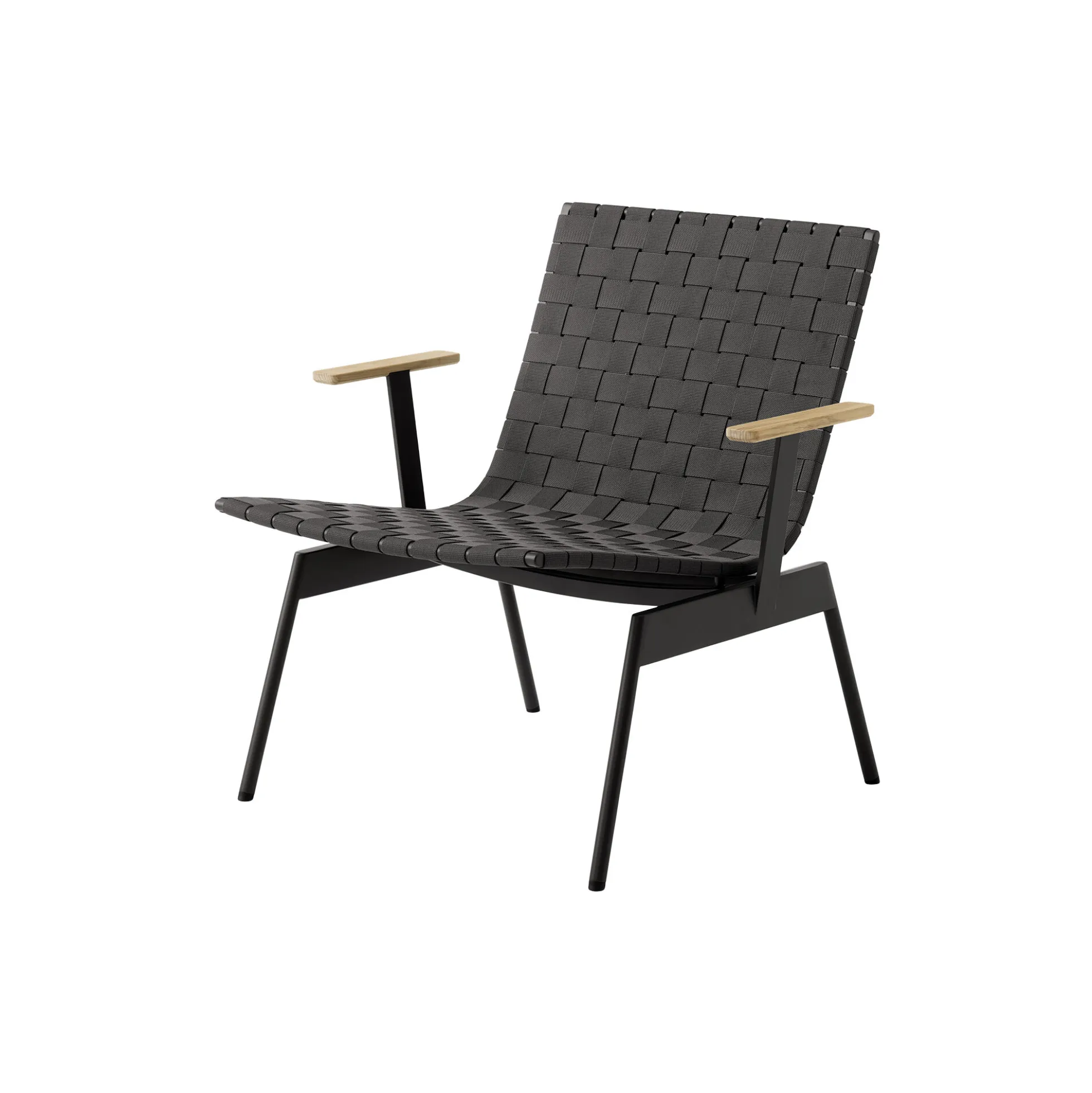 Ville AV45 Outdoor Lounge Chair, warm black