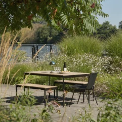 Ville AV33 Outdoor Side Chair, bronze green