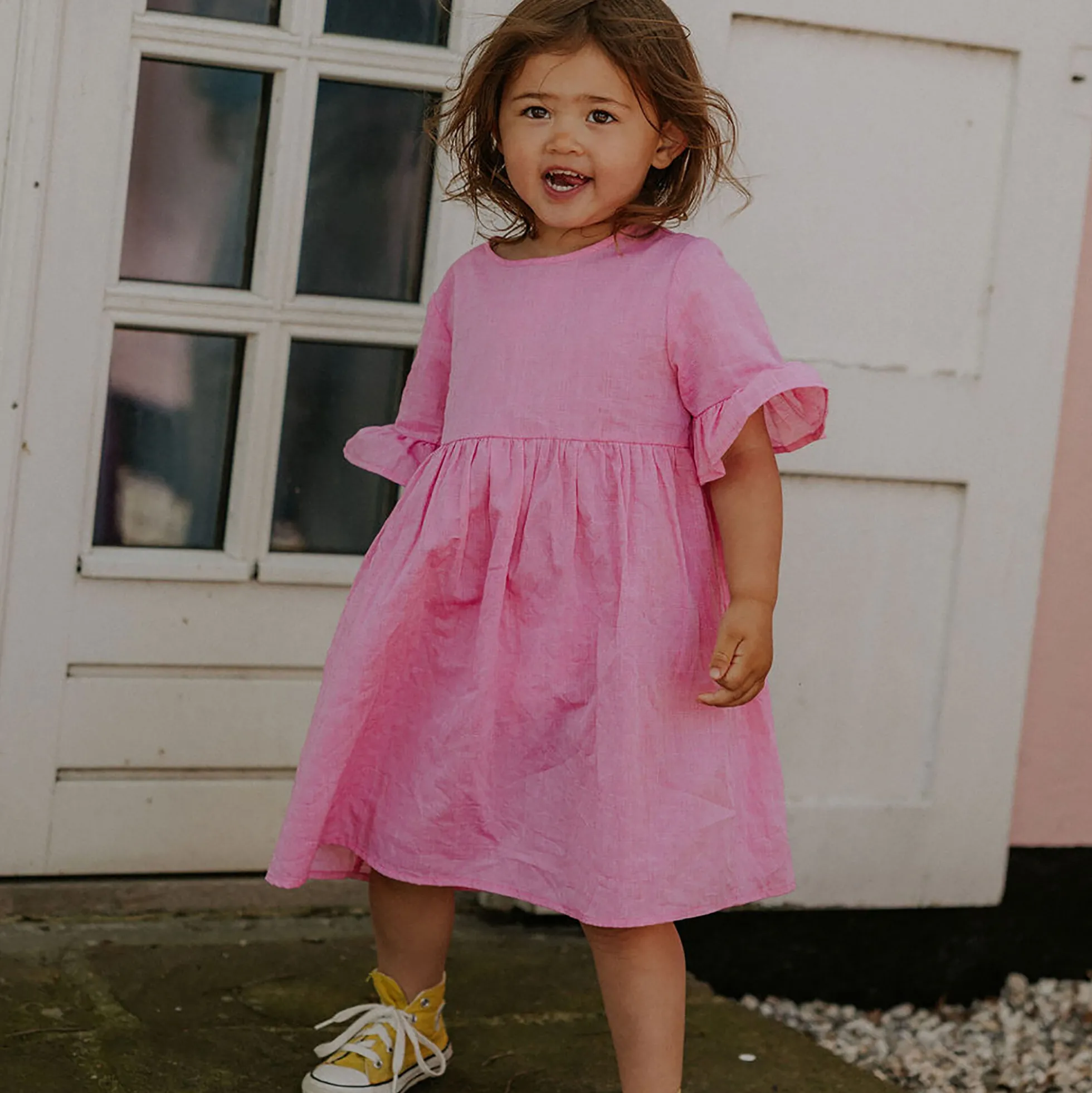 Viola Dress, raspberry