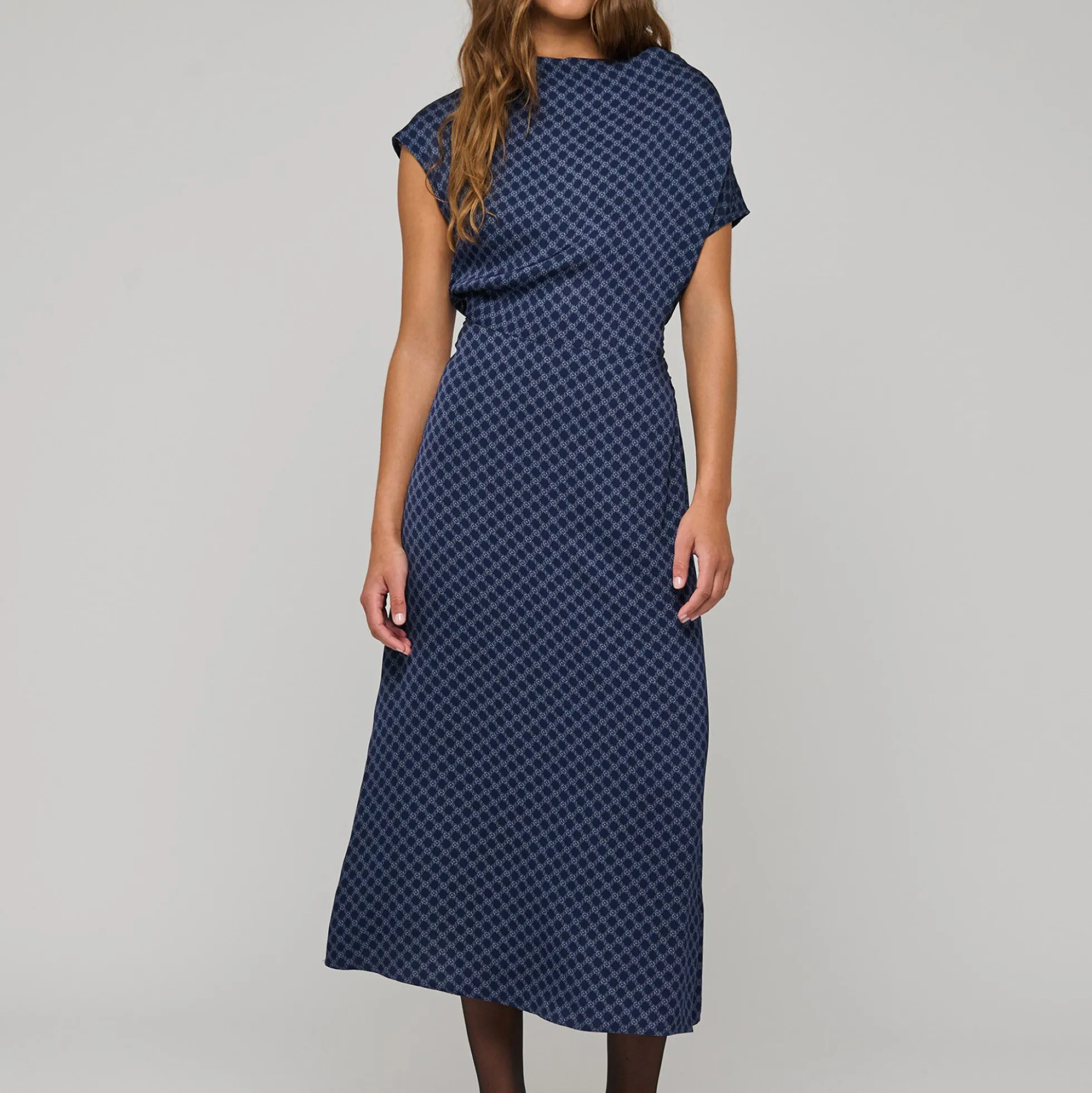 VirginiaDEA NS Dress Midi, kudibal midnight