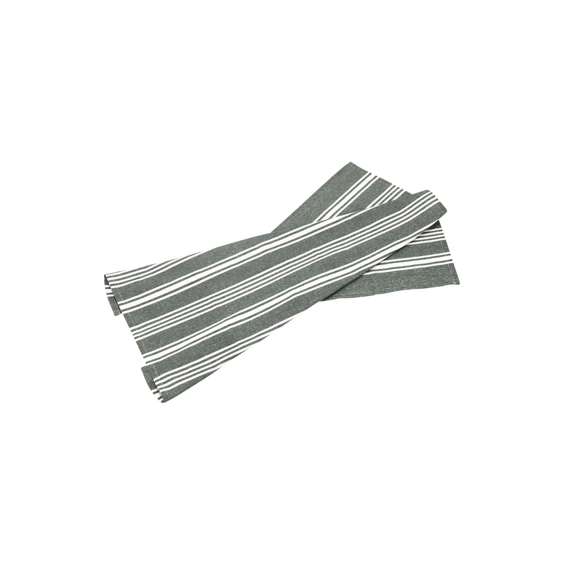 Viskestykke recycle Eco Stripe, forest green