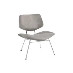 VL135 Cosy fuldpolstret loungestol, Re-wool 0108/krom