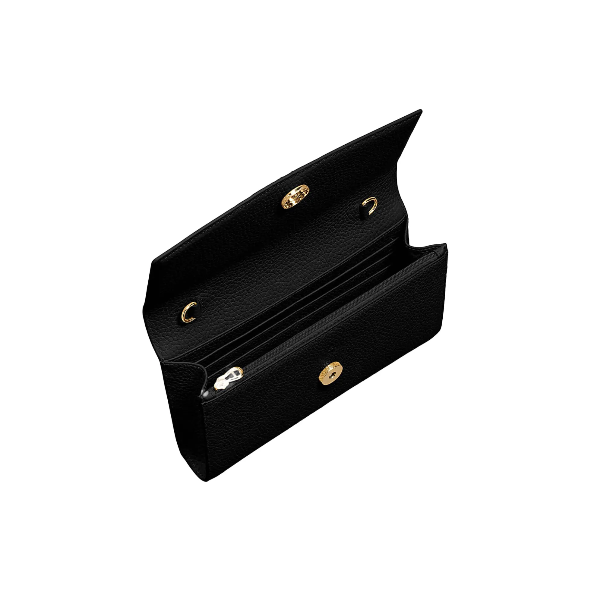 Wallet With Strap, black