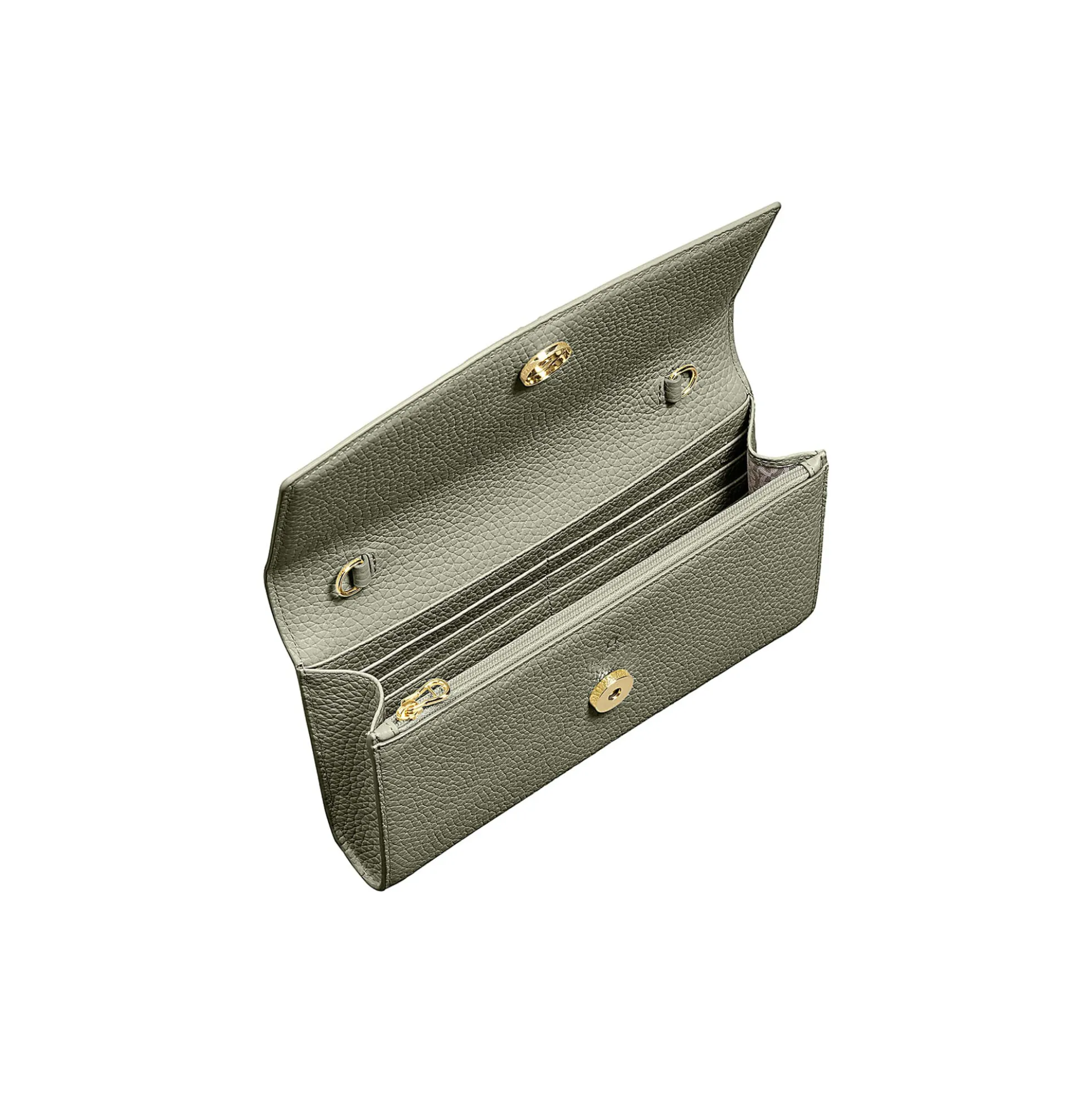 Wallet With Strap, moss green