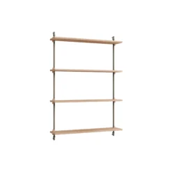 Wall Shelving Medium, oak/warm grey