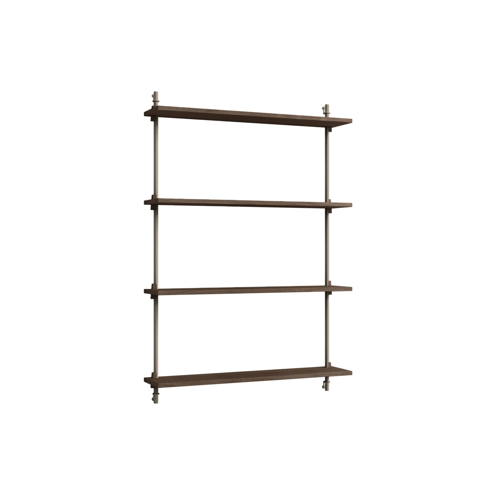 Wall Shelving Medium, smoked oak/warm grey