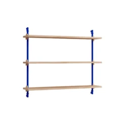 Wall Shelving Small, oak/deep blue