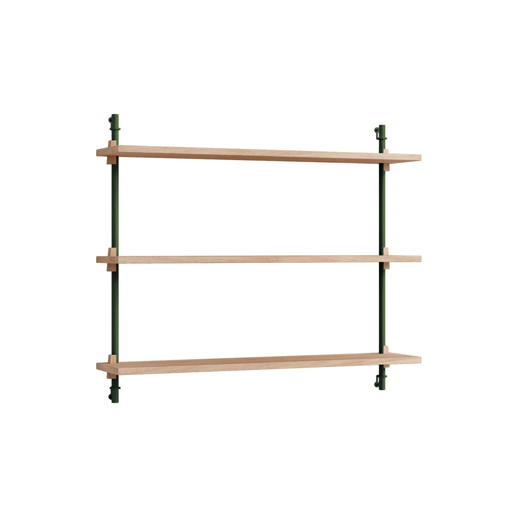 Wall Shelving Small, oak/pine green