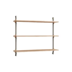 Wall Shelving Small, oak/warm grey
