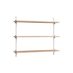 Wall Shelving Small, oak/white