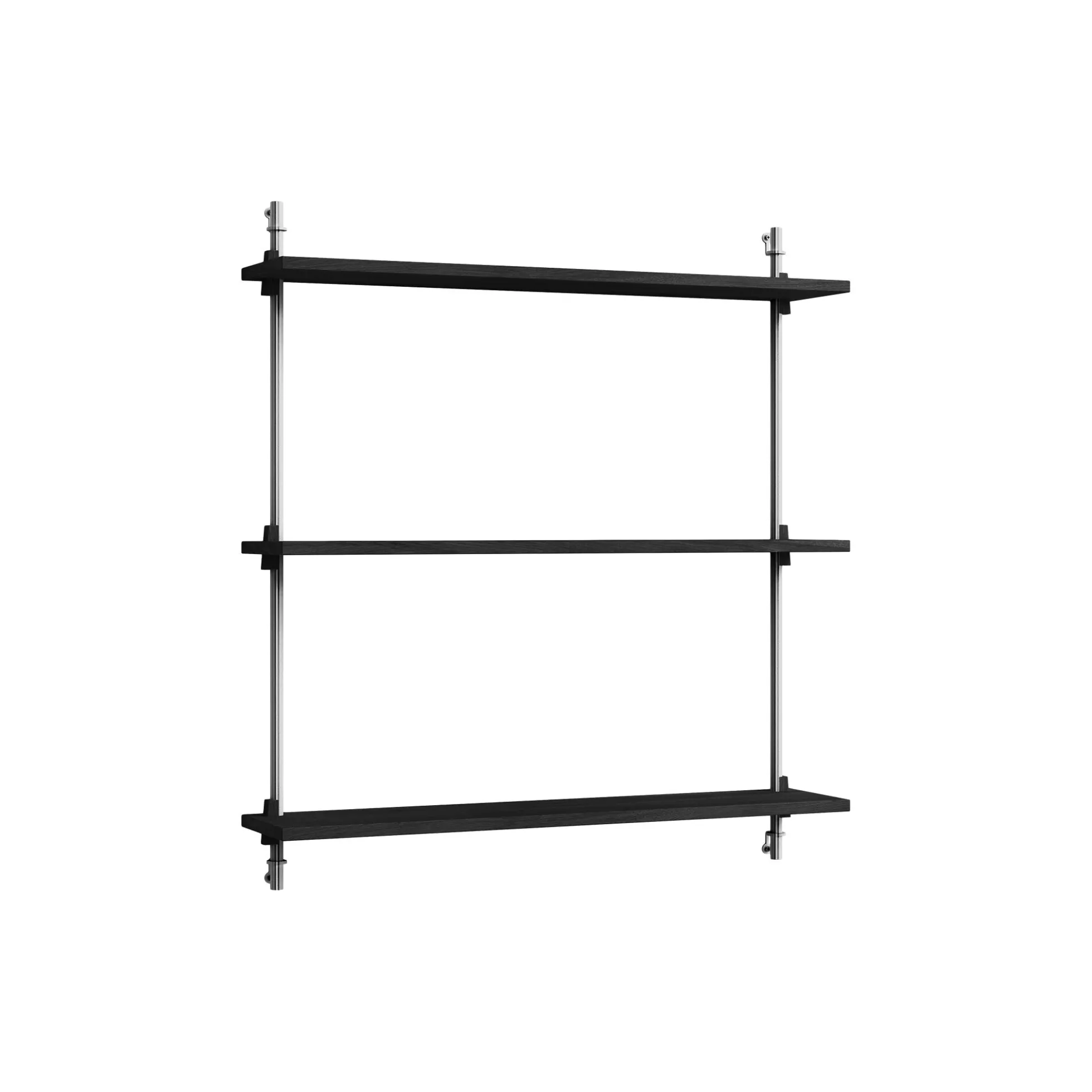 Wall Shelving Standard, black/stainless steel