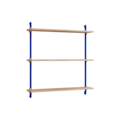 Wall Shelving Standard, oak/deep blue