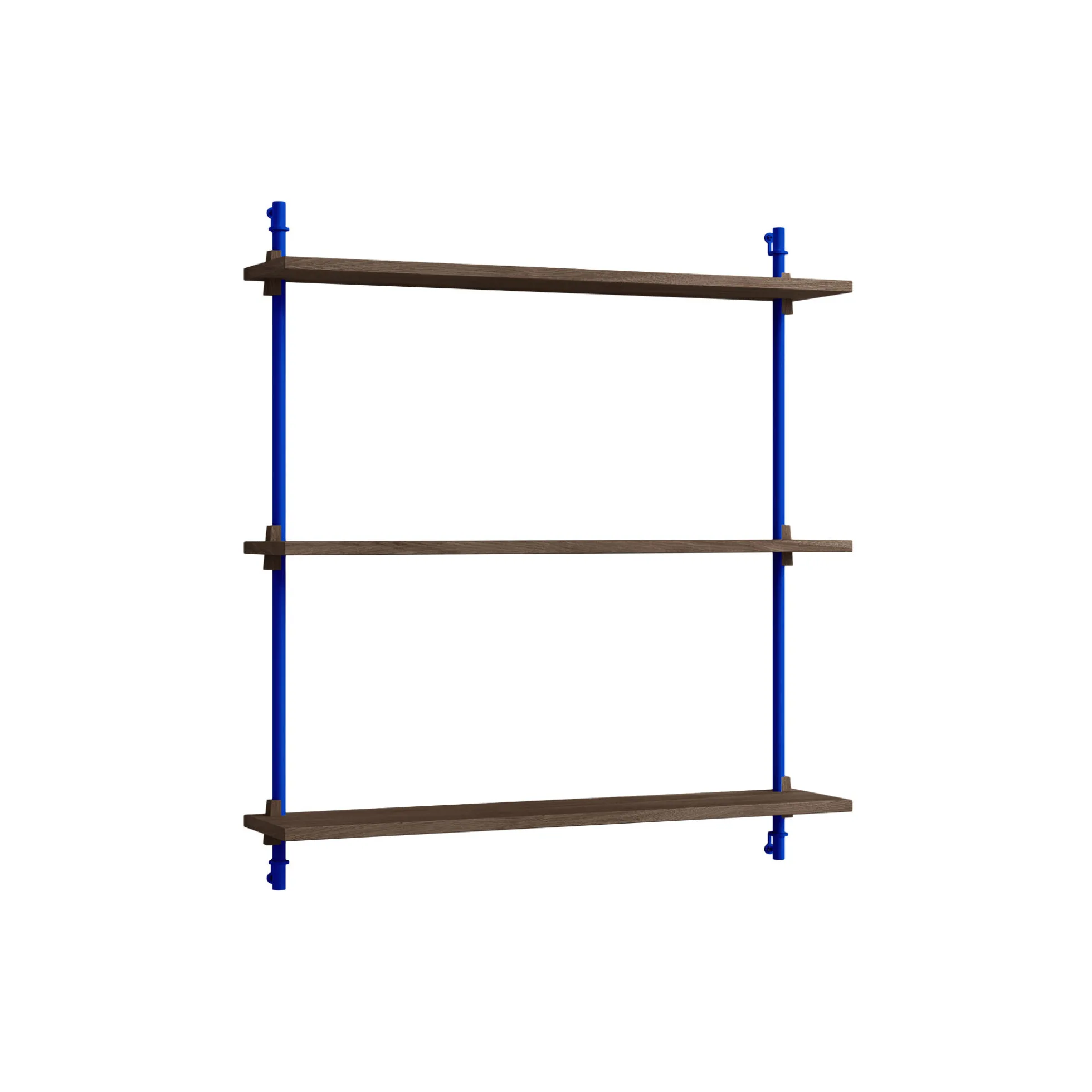 Wall Shelving Standard, smoked oak/deep blue