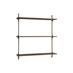 Wall Shelving Standard, smoked oak/warm grey