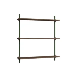 Wall Shelving Standard, smoked oak/pine green