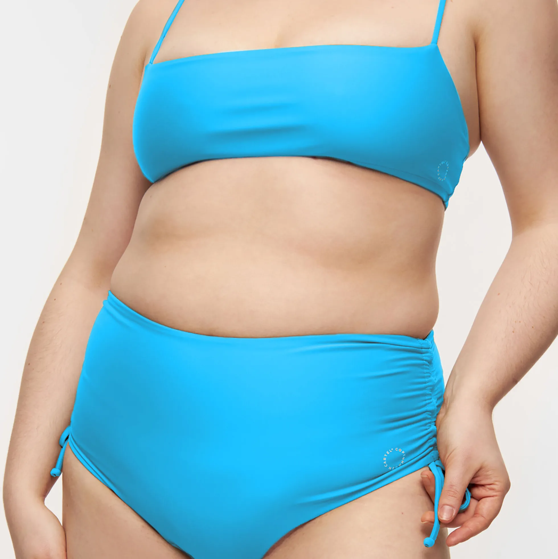 Wanita High-Waist Adjustable Bikini Bbottom, sea