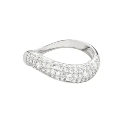 Wave Pave Ring