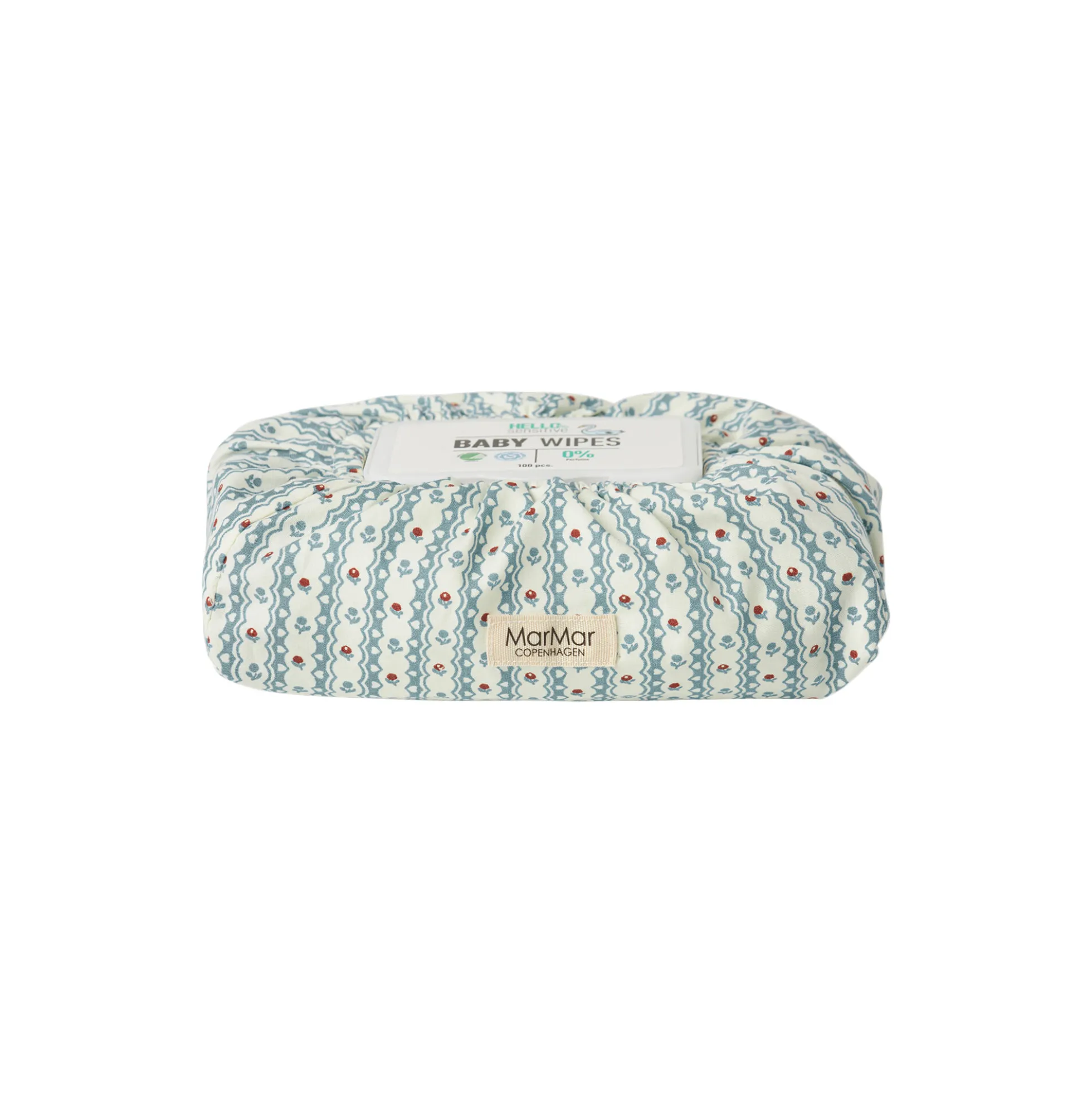 Wet Wipe Cover, floral stripe