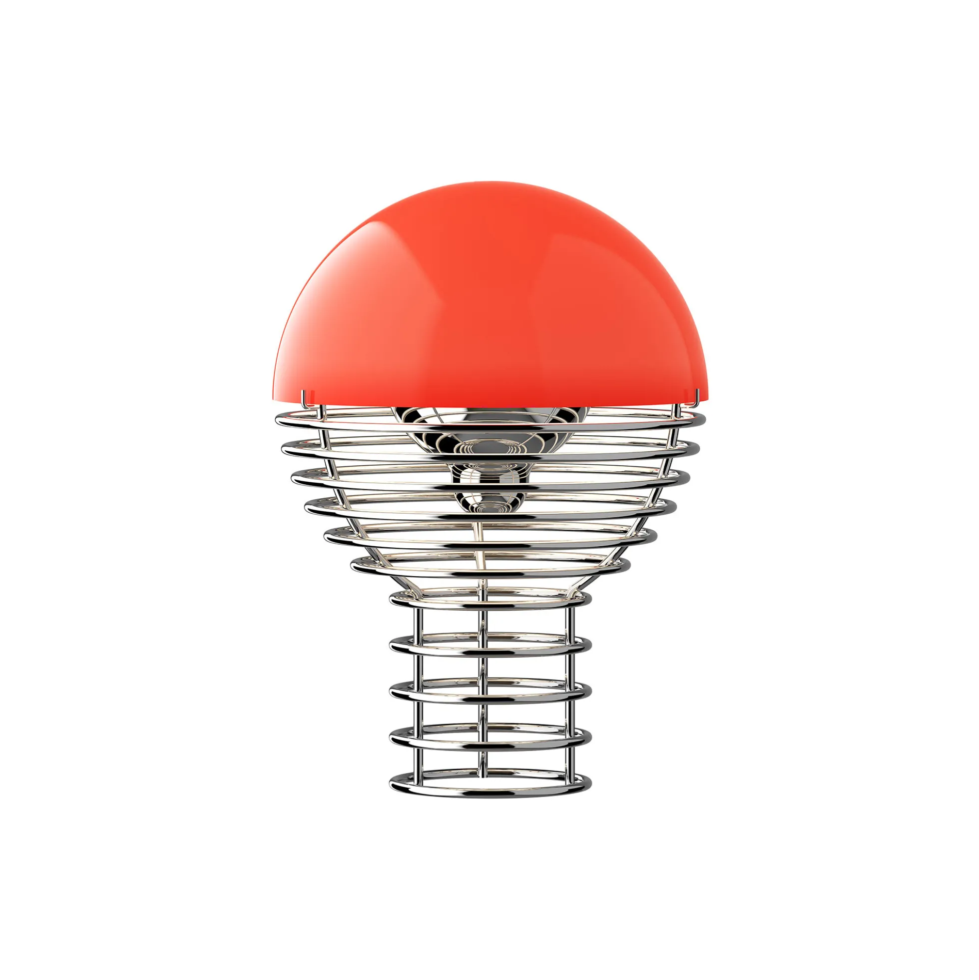 Wire Portable bordlampe, red
