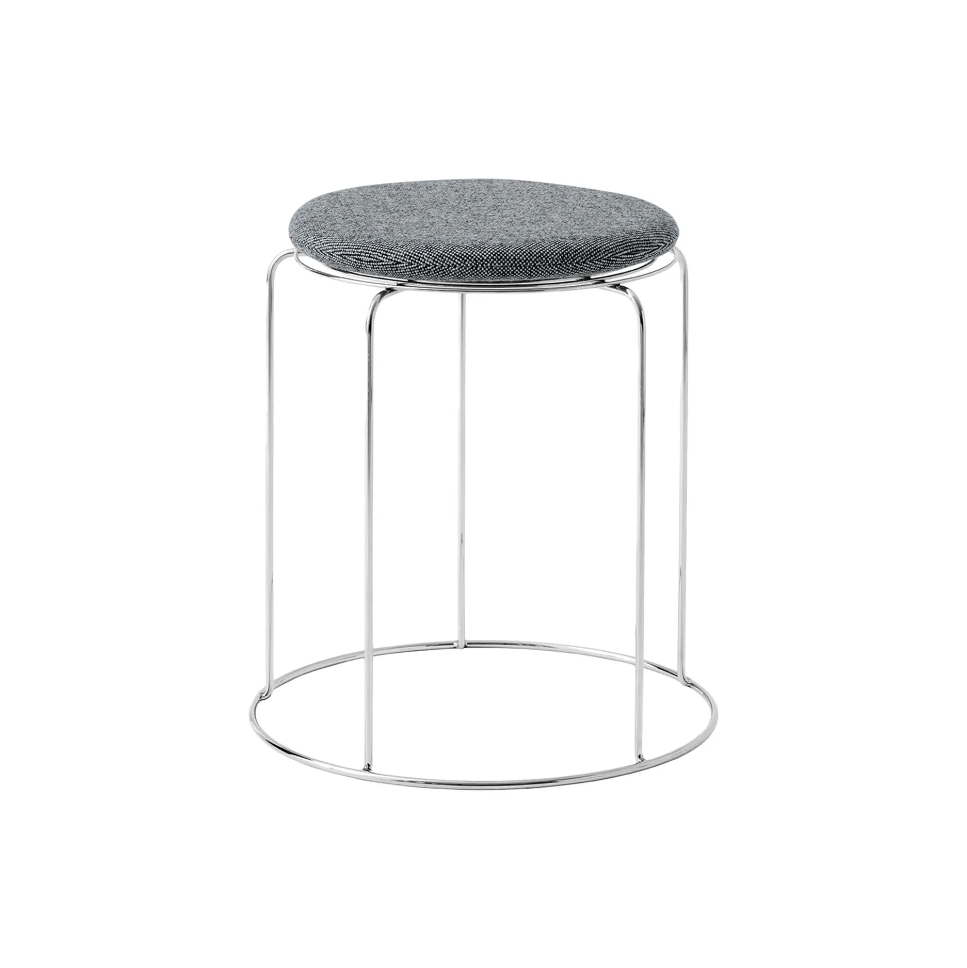 Wire Stool VP11 skammel med hynde, Hallingdal 130