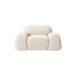 Wolke Lounge Chair, bouclé light beige