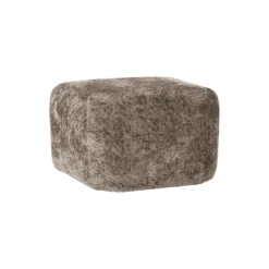 Wolke Ottoman, teddy bouclé taupe