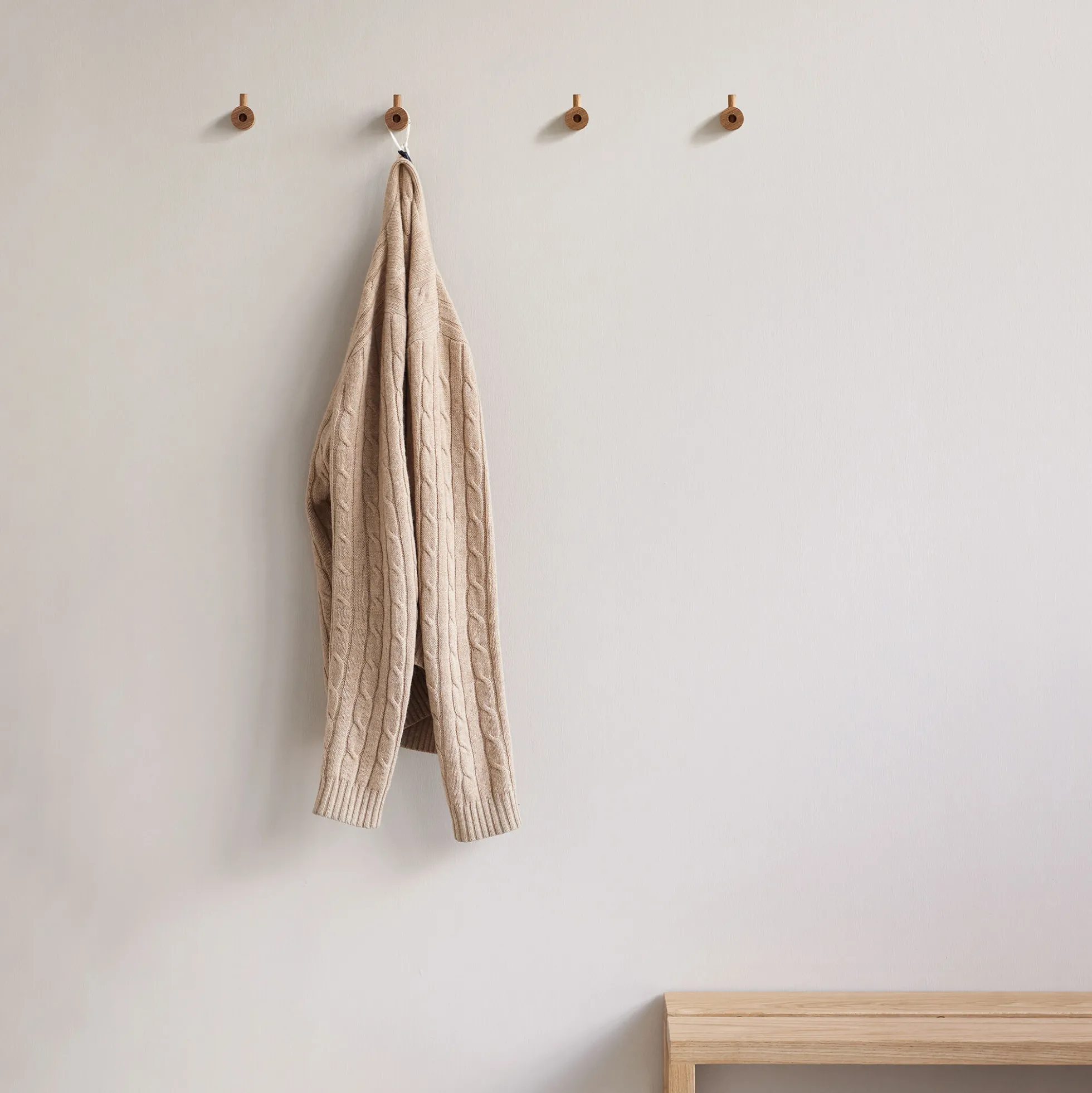 Wooden Wall Hook, oak