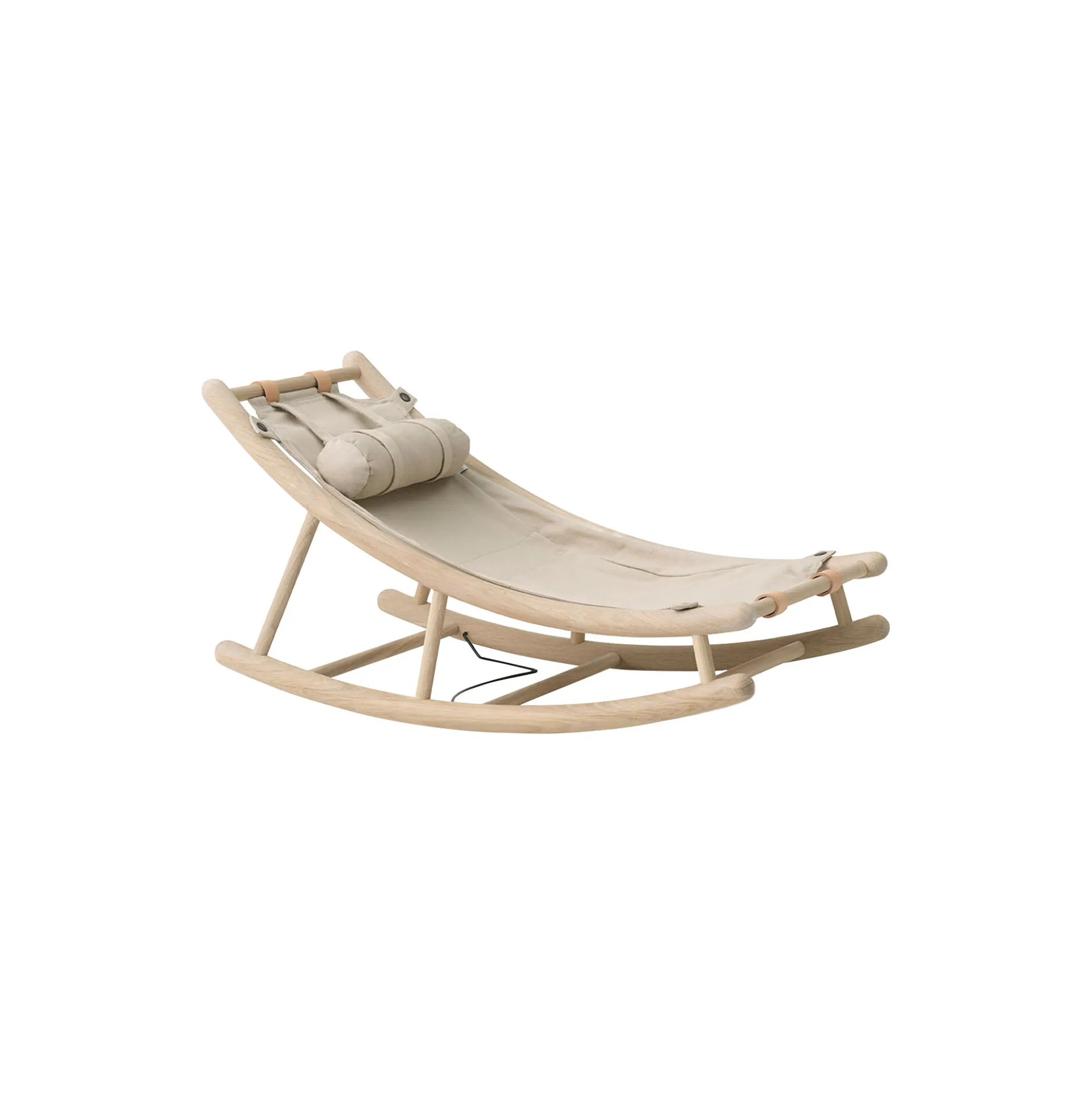 Wood junior vippestol, eg/natur