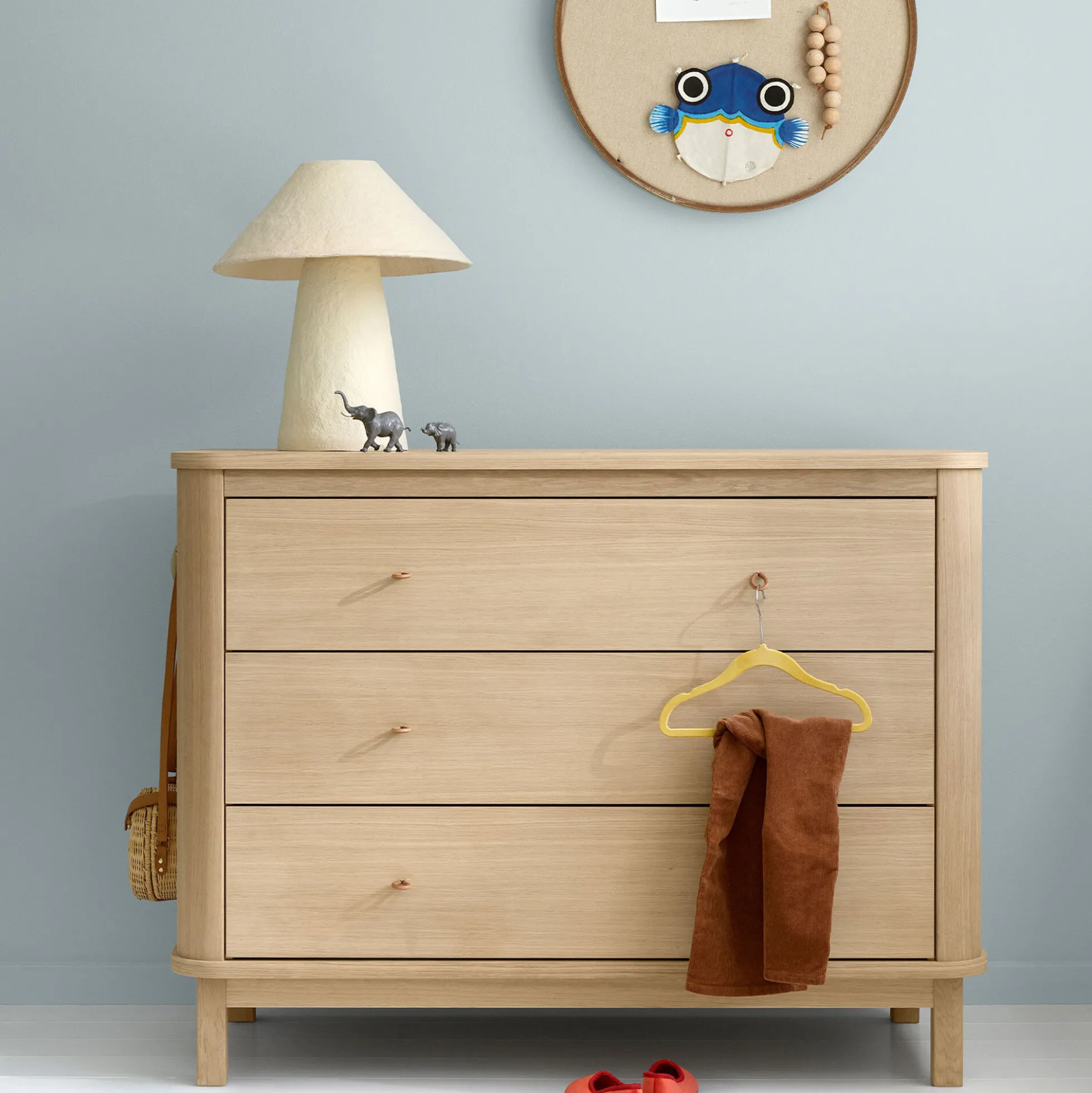 Wood kommode 3 skuffer, eg