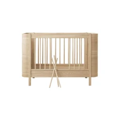 Wood Mini+ tremmeseng ekskl. junior kit 68x122 cm, eg