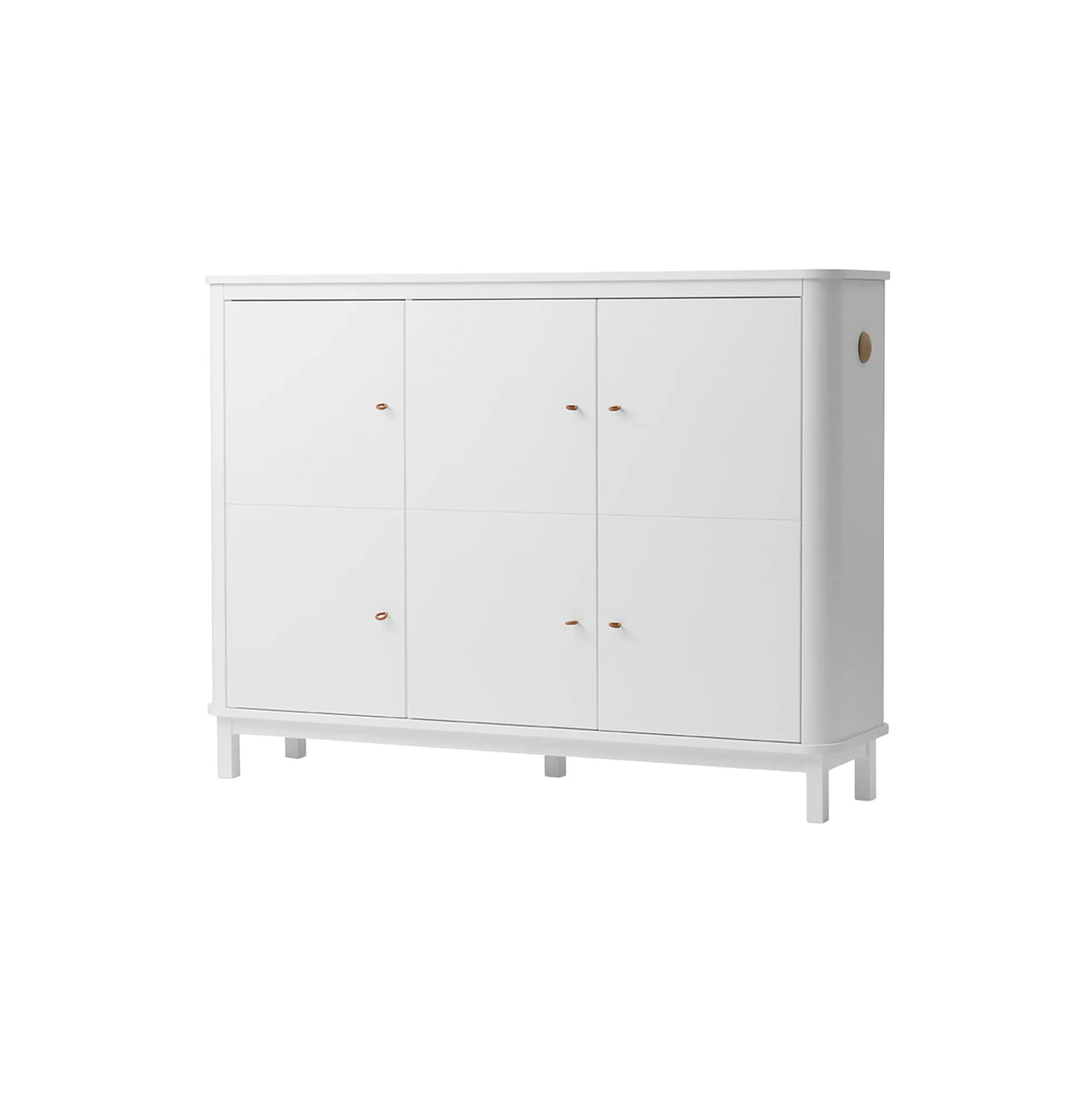 Wood multiskab 3 døre, hvid