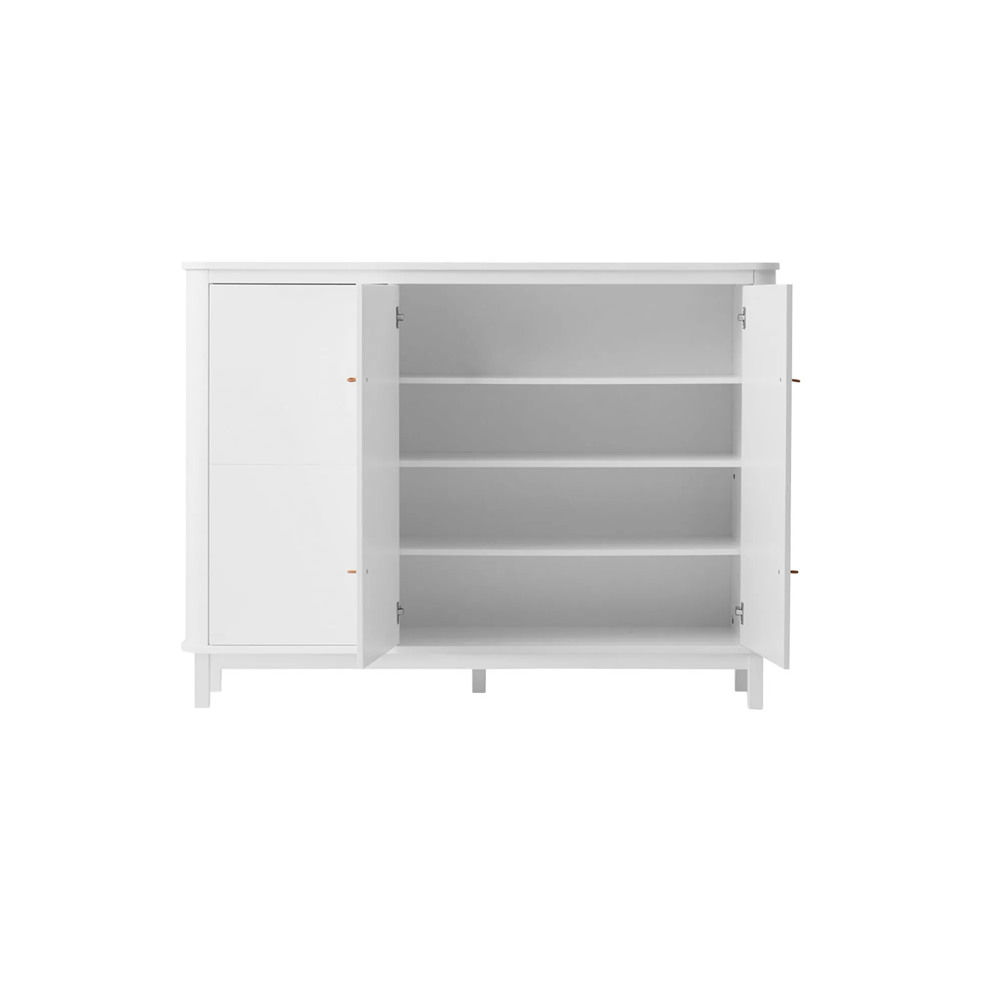 Wood multiskab 3 døre, hvid