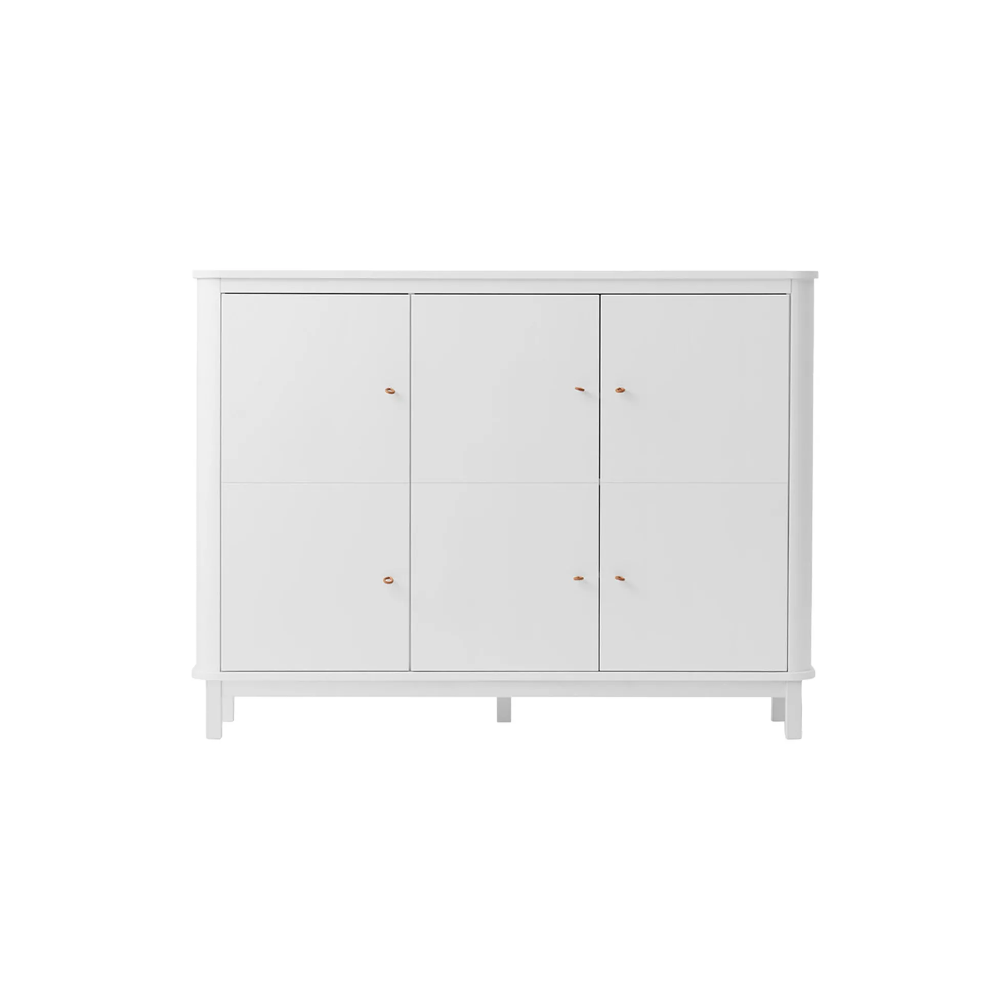 Wood multiskab 3 døre, hvid
