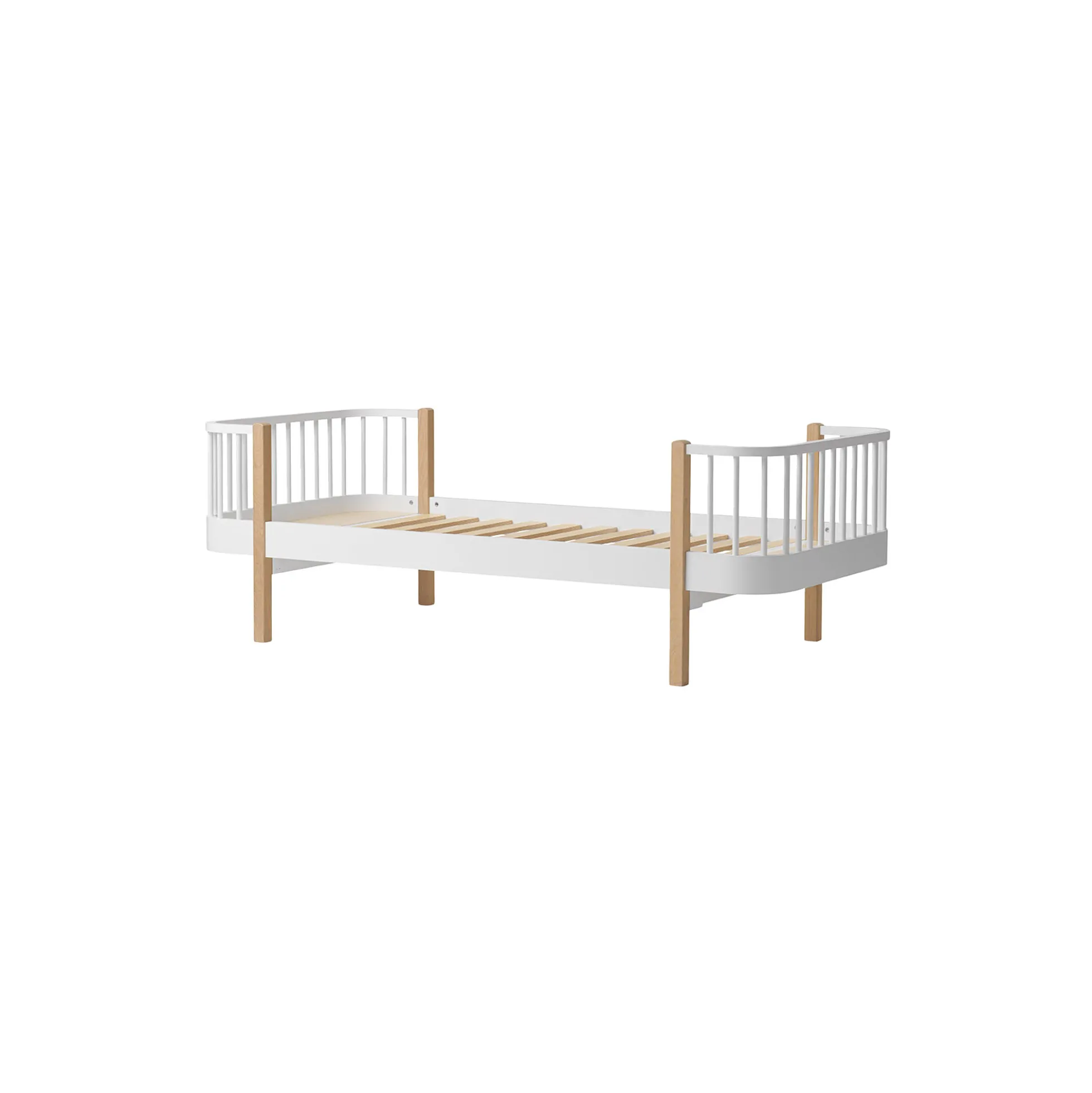 Wood Original seng 90x200 cm, hvid/eg