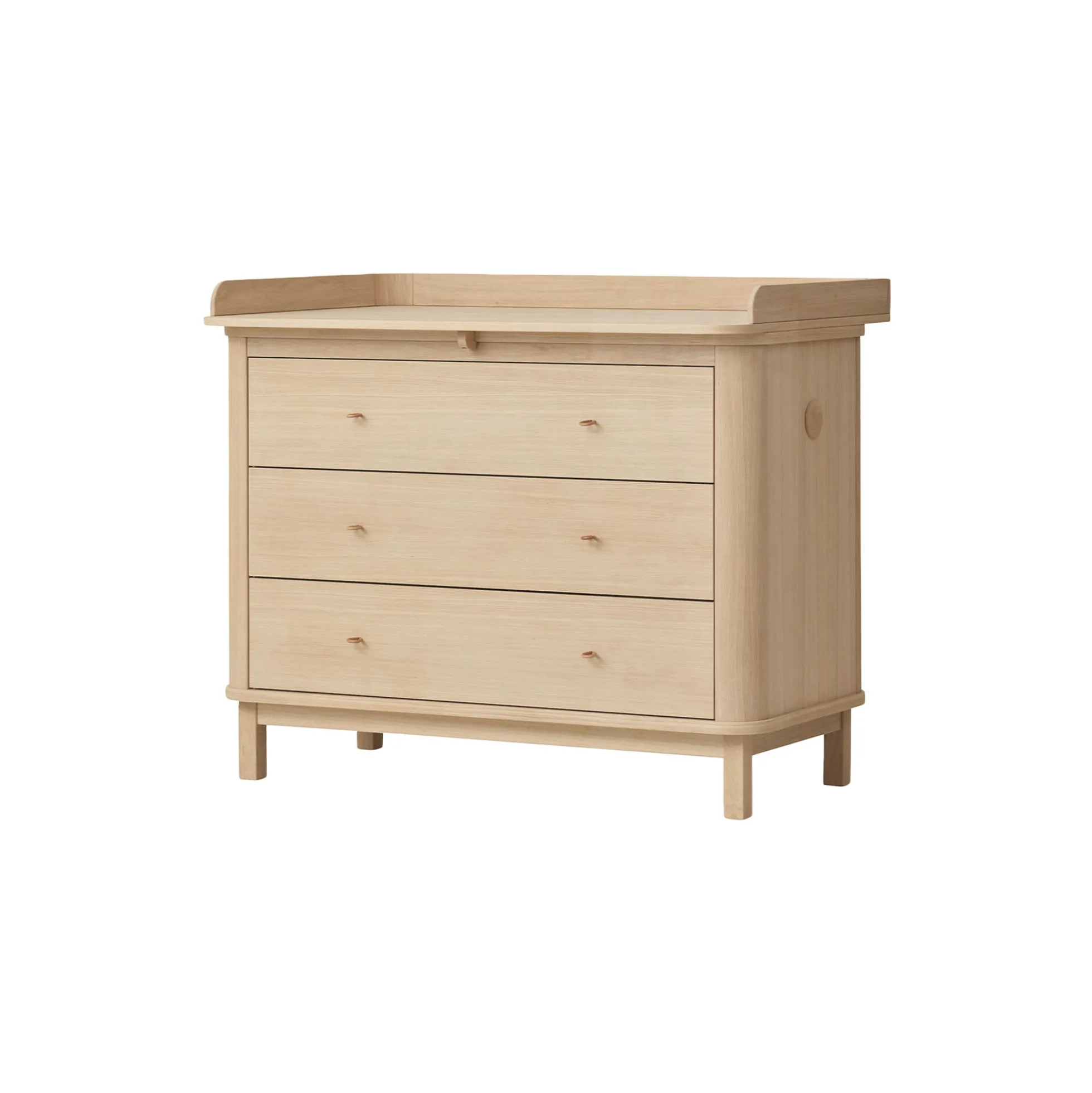 Wood puslekommode 3 skuffer, eg