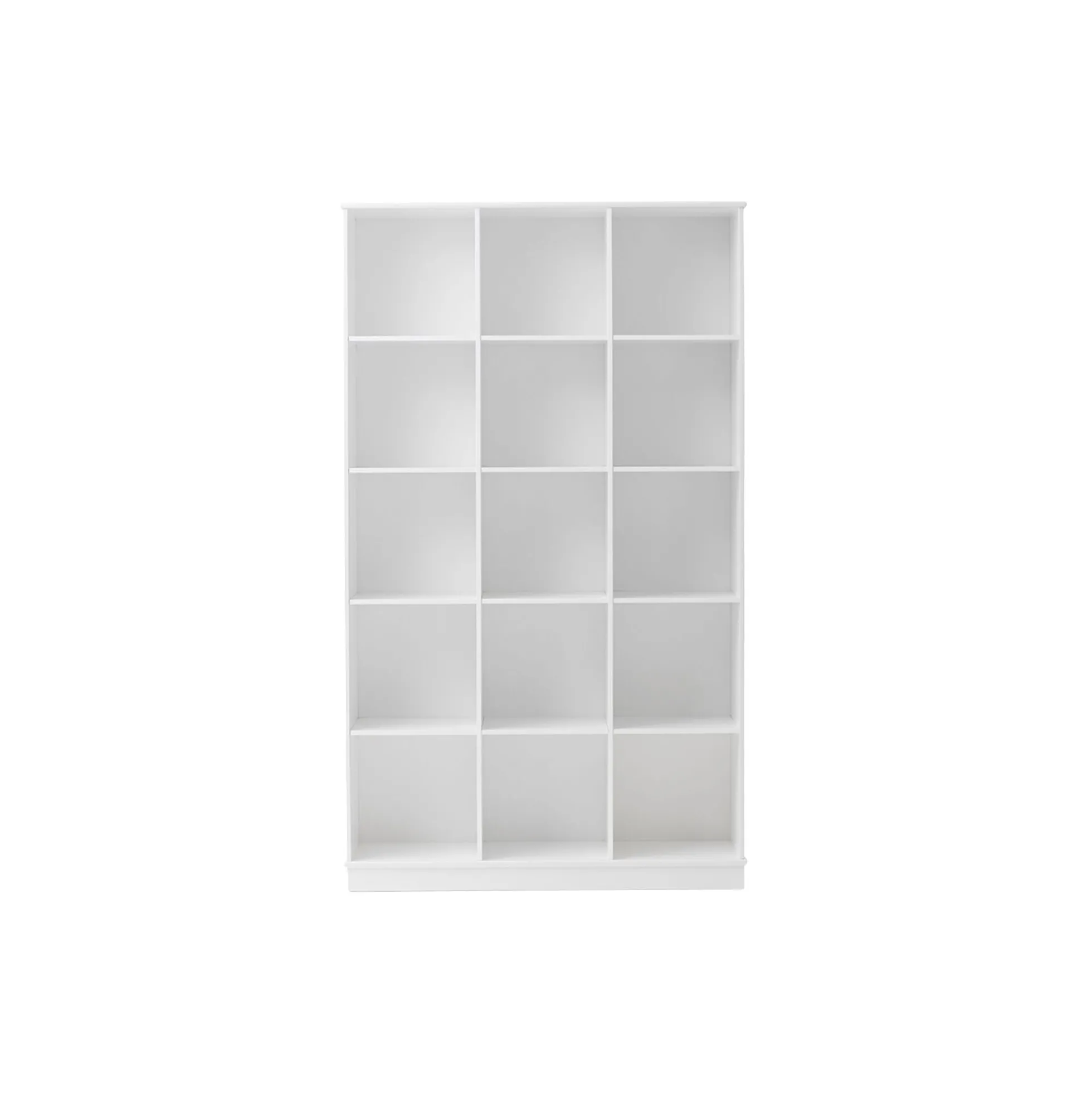 Wood reol 3x5 lodret med sokkel