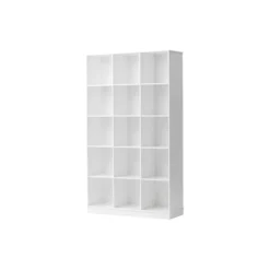 Wood reol 3x5 lodret med sokkel