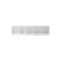 Wood reol 5x1 vandret med sokkel