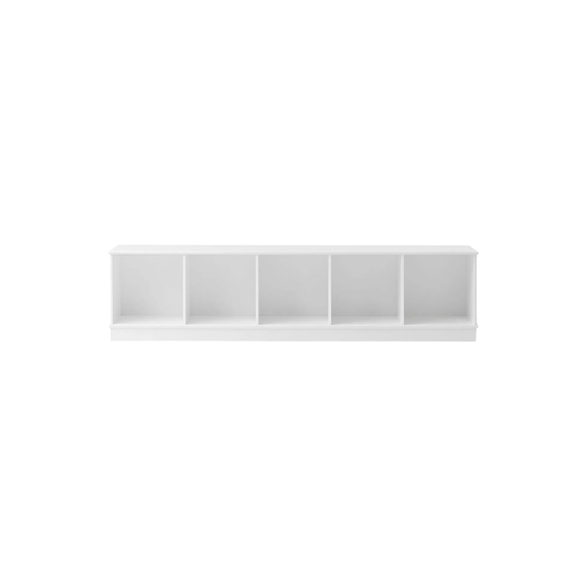 Wood reol 5x1 vandret med sokkel