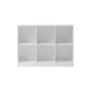 Wood reol 3x2 vandret med sokkel