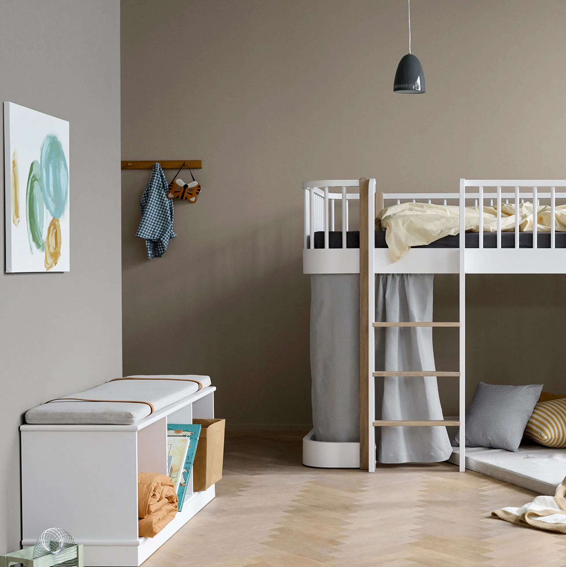 Wood reol 3x1 vandret med sokkel